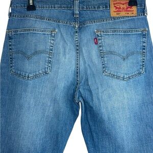 Levi’s 514 Men’s Blue Jeans Denim Straight Cut Size 34x31.5 Pre-loved 99% Cotton